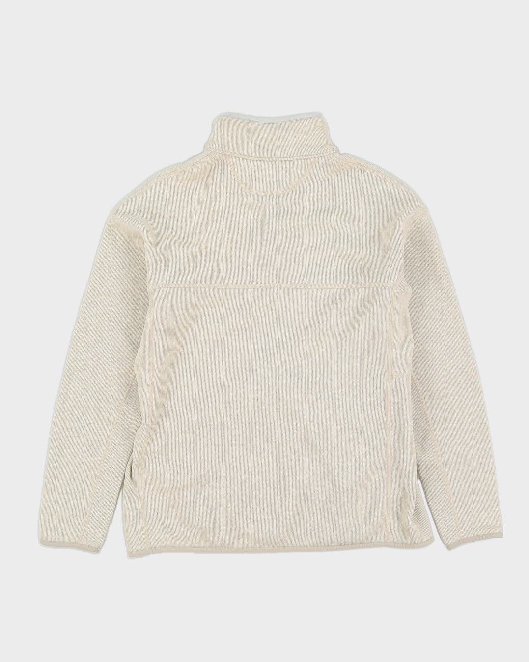 Patagonia Quarter Zip White Fleece - M