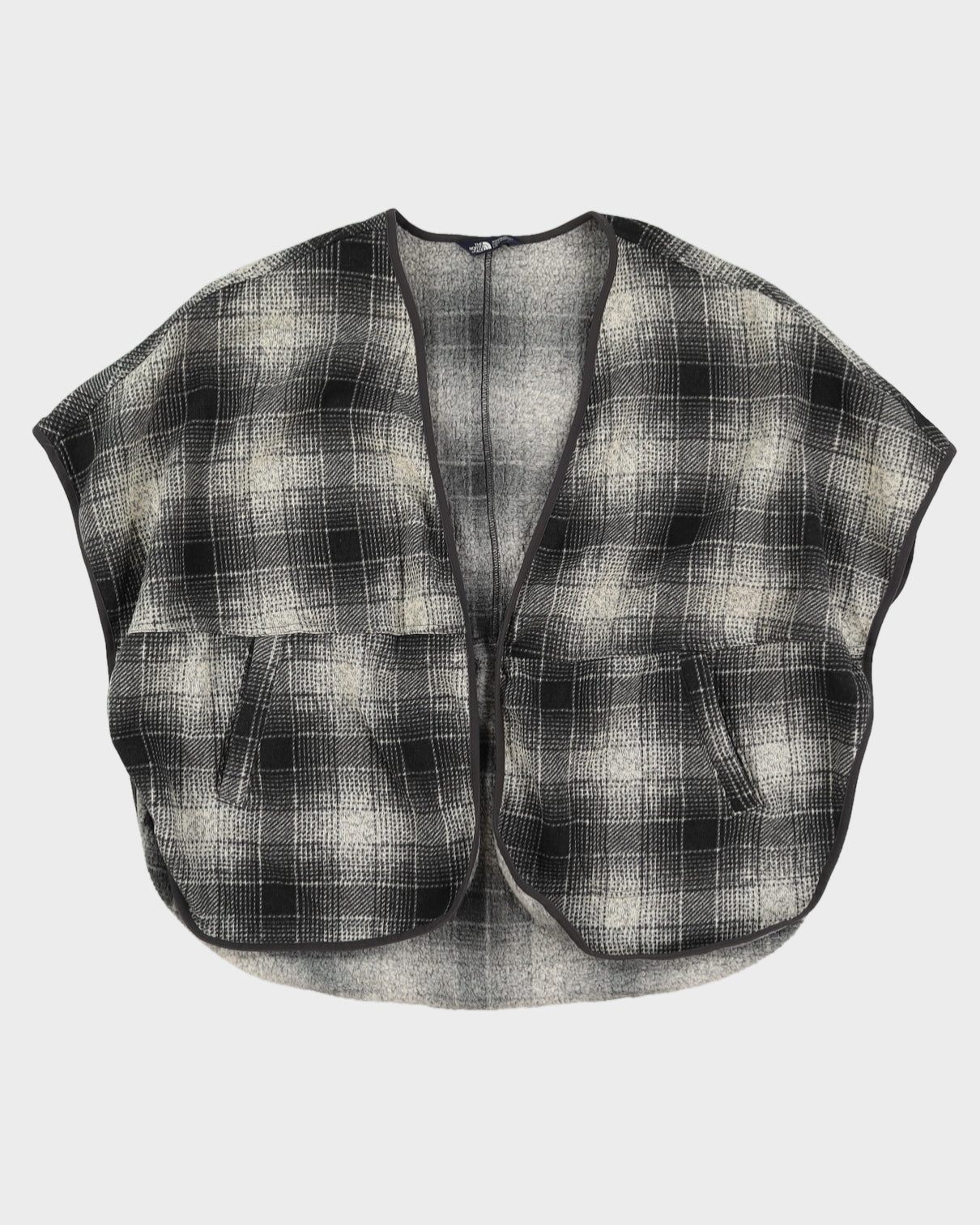 The North Face Grey Poncho Fleece - L
