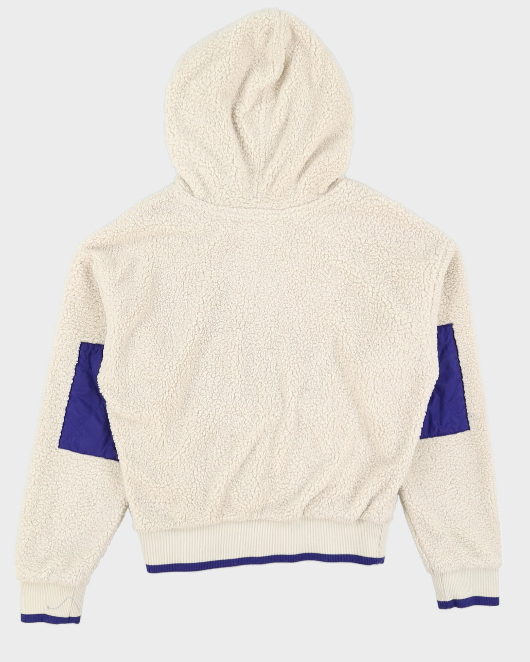 Champion Fluffy White Half Zip Fleece - S