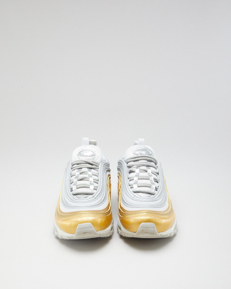 Nike Air Max 97 Golden / White Trainers - Womens UK 5