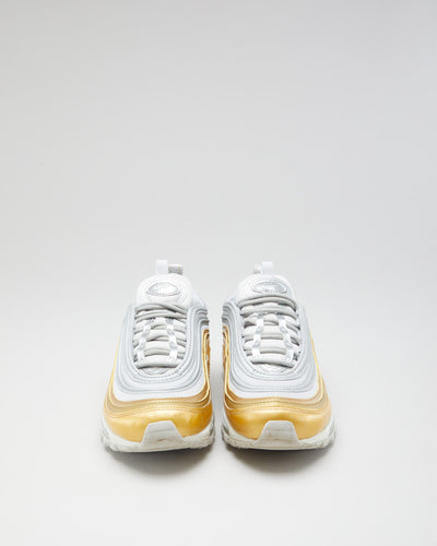 Nike Air Max 97 Golden / White Trainers - Womens UK 5