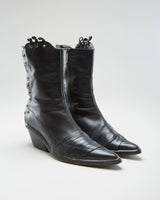 00s Harley Davidson Black Boots - Womens UK 7