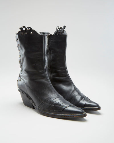 00s Harley Davidson Black Boots - Womens UK 7
