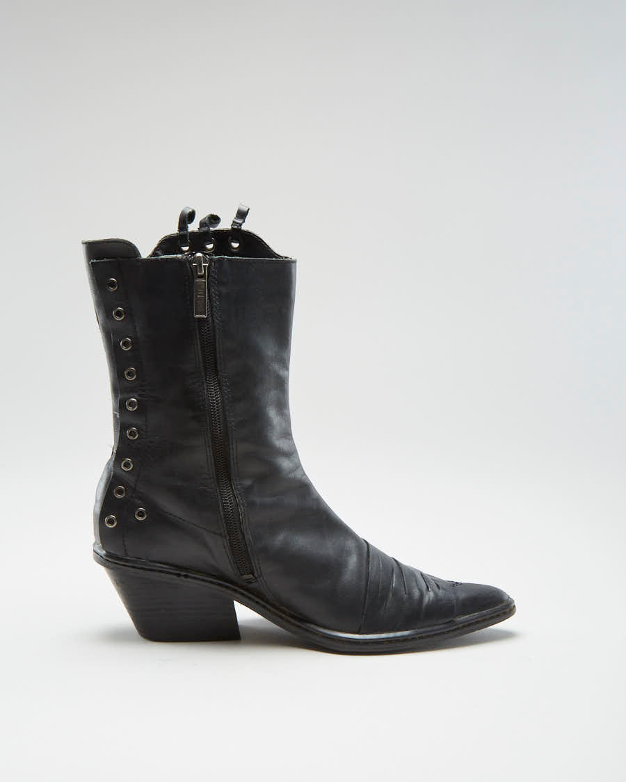 00s Harley Davidson Black Boots - Womens UK 7