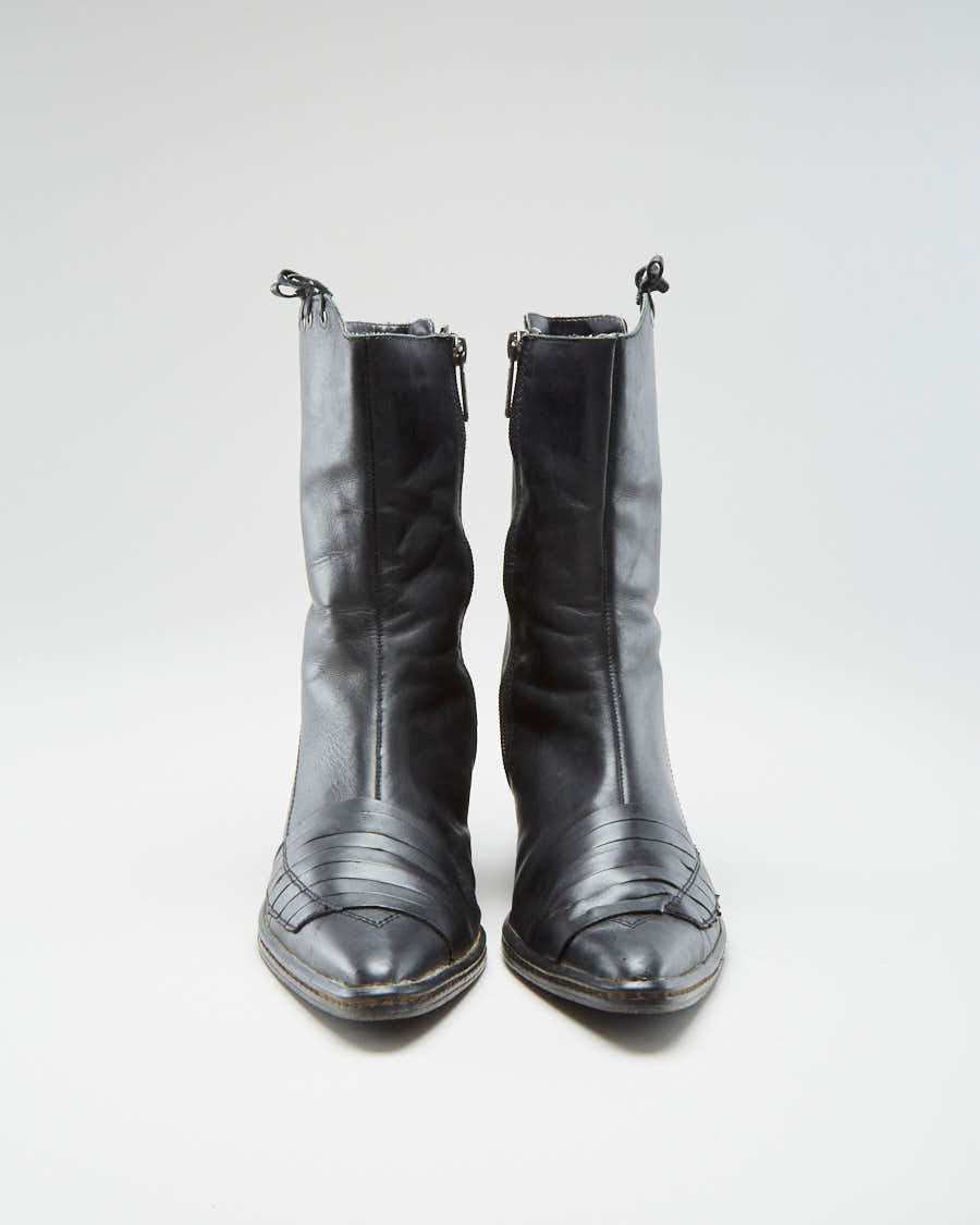 00s Harley Davidson Black Boots - Womens UK 7