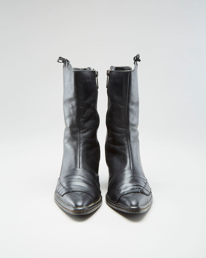 00s Harley Davidson Black Boots - Womens UK 7