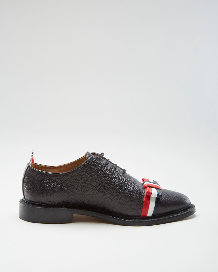 Thom Browne Black Bow Whole cut Oxford Shoes - Womens UK 6