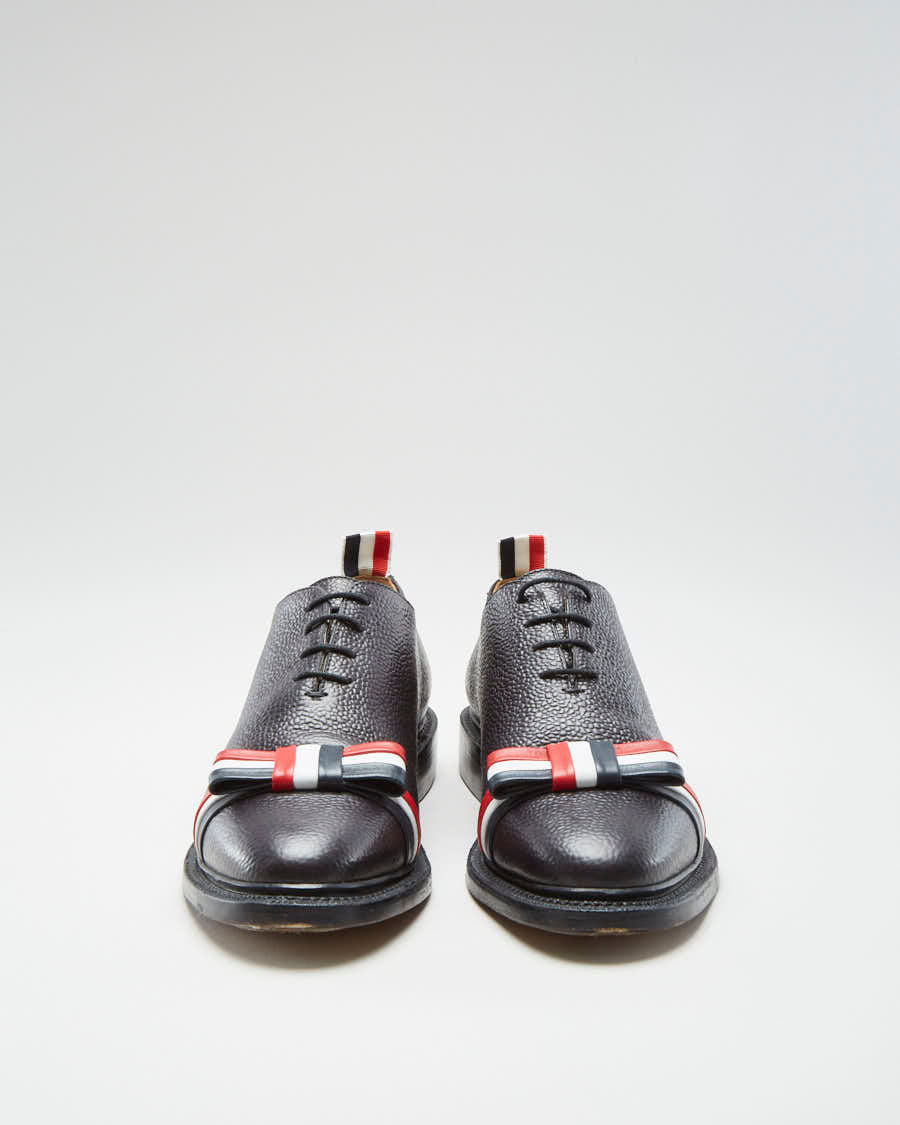 Thom Browne Black Bow Whole cut Oxford Shoes - Womens UK 6