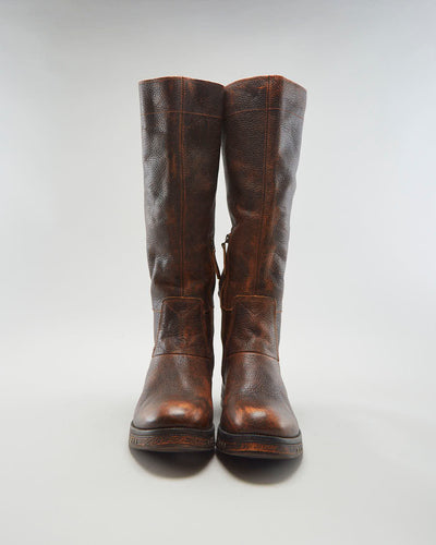 Caterpillar CAT Brown Leather High Boots - UK 9