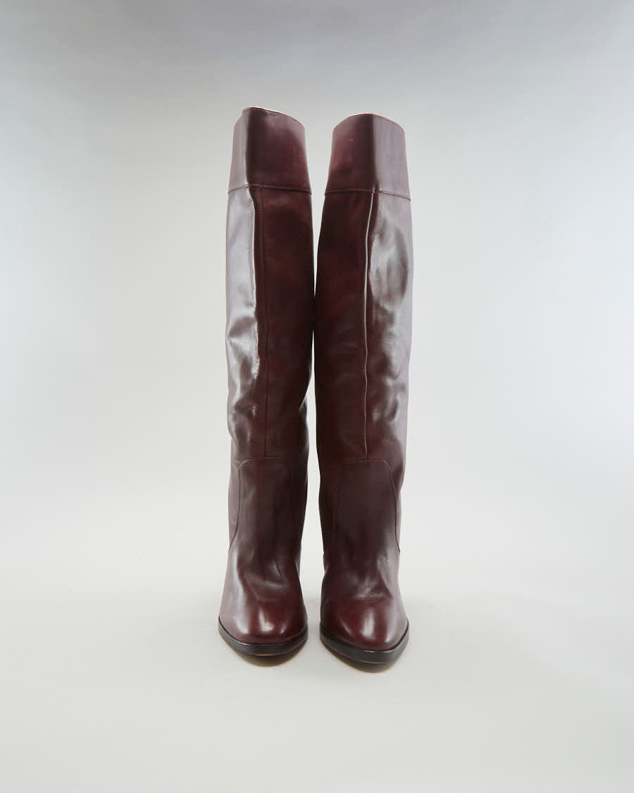 Michael Kors Burgundy High Boots - Womens UK 6