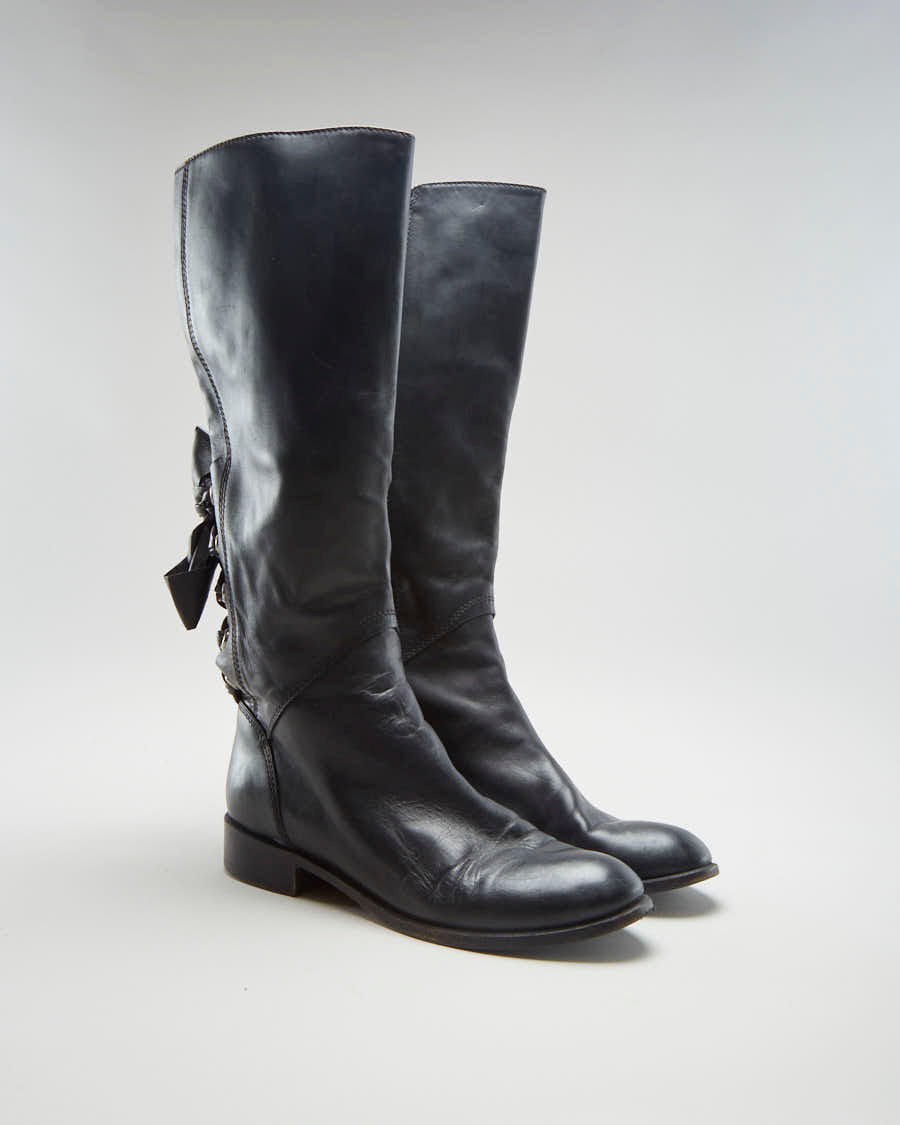 Valentino Garavani Black High Boots - Womens UK 5