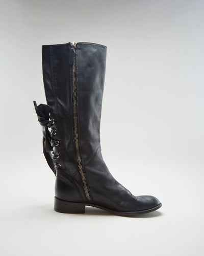 Valentino Garavani Black High Boots - Womens UK 5