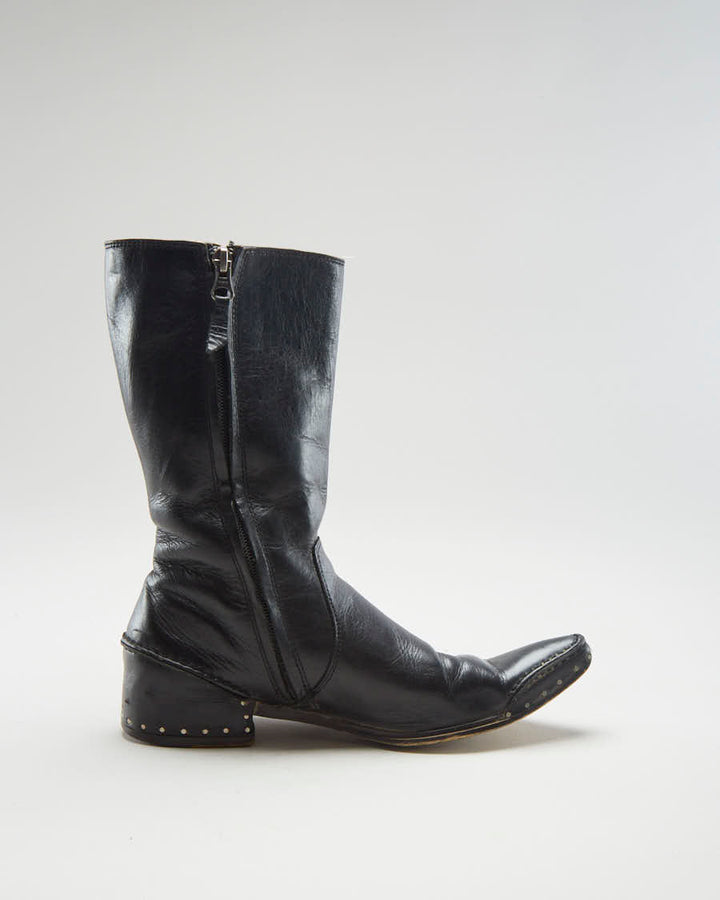 00s Harley Davidson Black Boots - Womens UK4