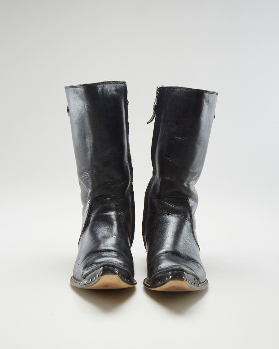 00s Harley Davidson Black Boots - Womens UK4