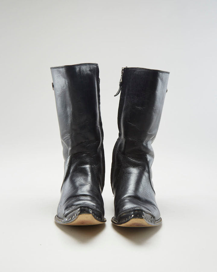 00s Harley Davidson Black Boots - Womens UK4