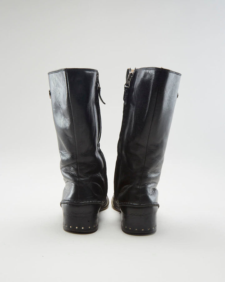 00s Harley Davidson Black Boots - Womens UK4