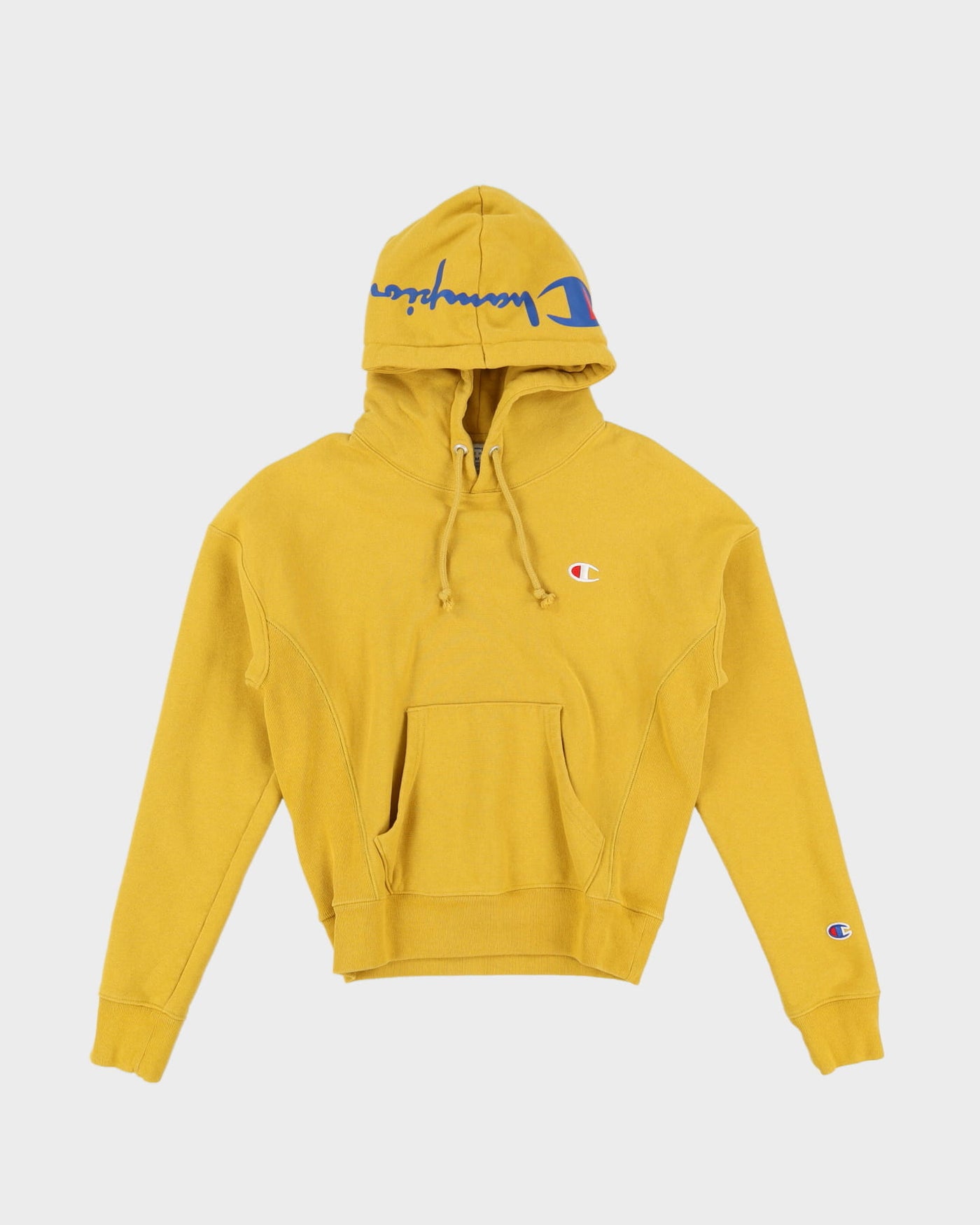 Champion Yellow Reverse Weave Sweatshirt - XS