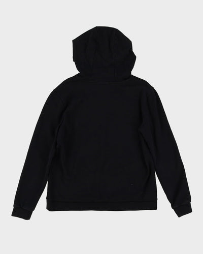 Karl Lagerfield Cartoon Graphic Black Hoodie - L