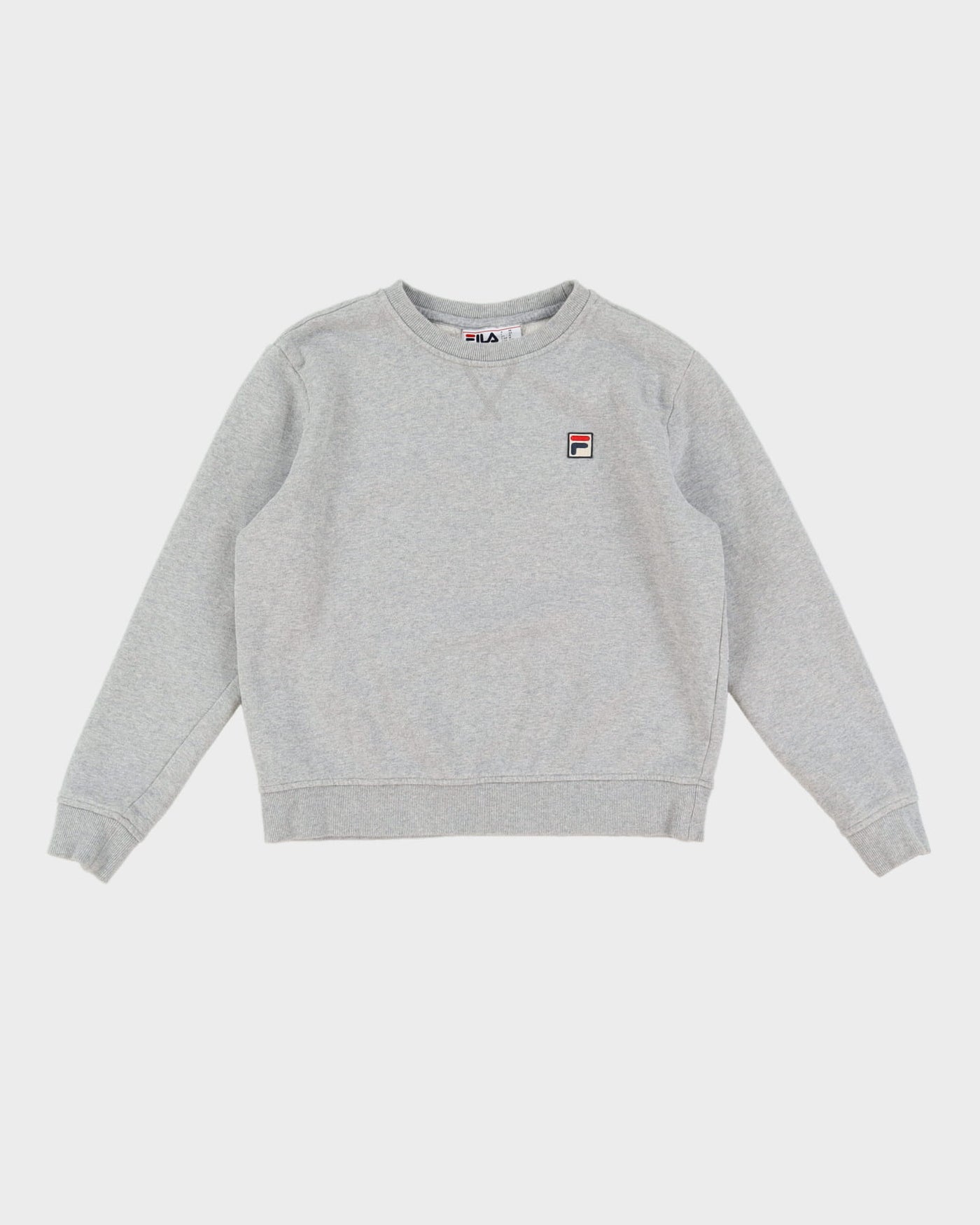 FILA Grey Cropped Sweatshirt - M