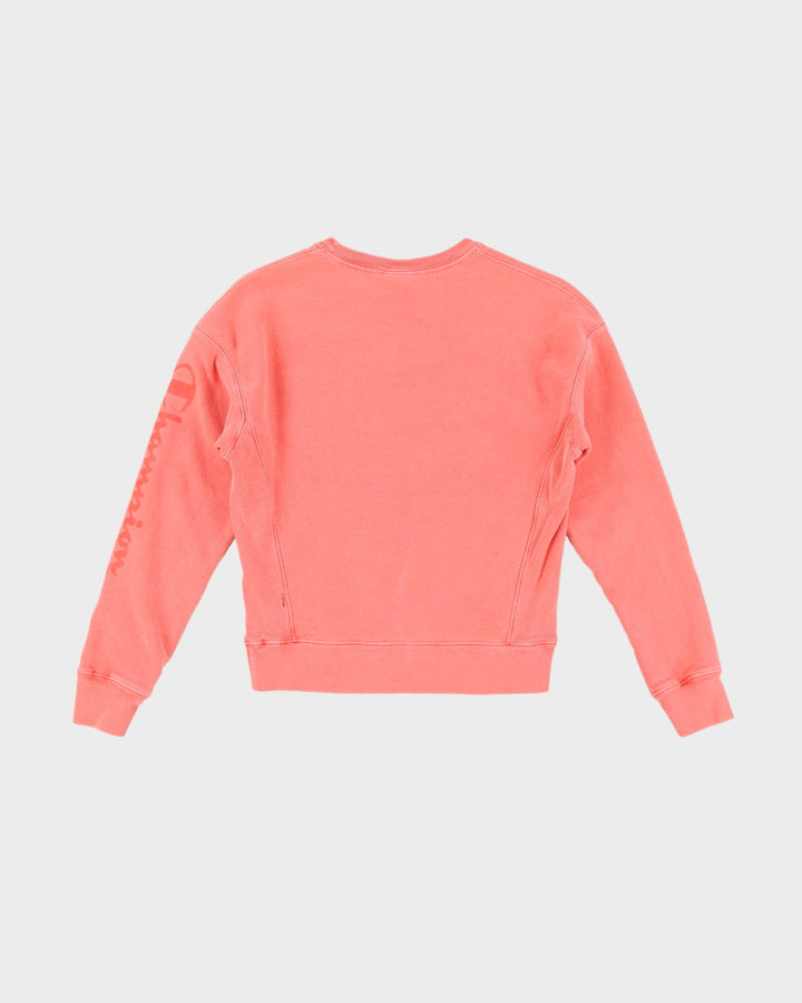 Champion Pastel Orange Cropped Sweatshirt - XS