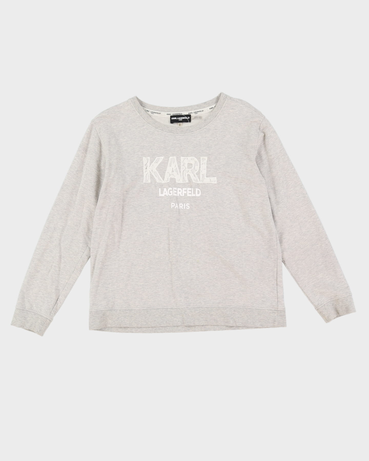 Karl Lagerfeld Grey Logo Sweatshirt - S