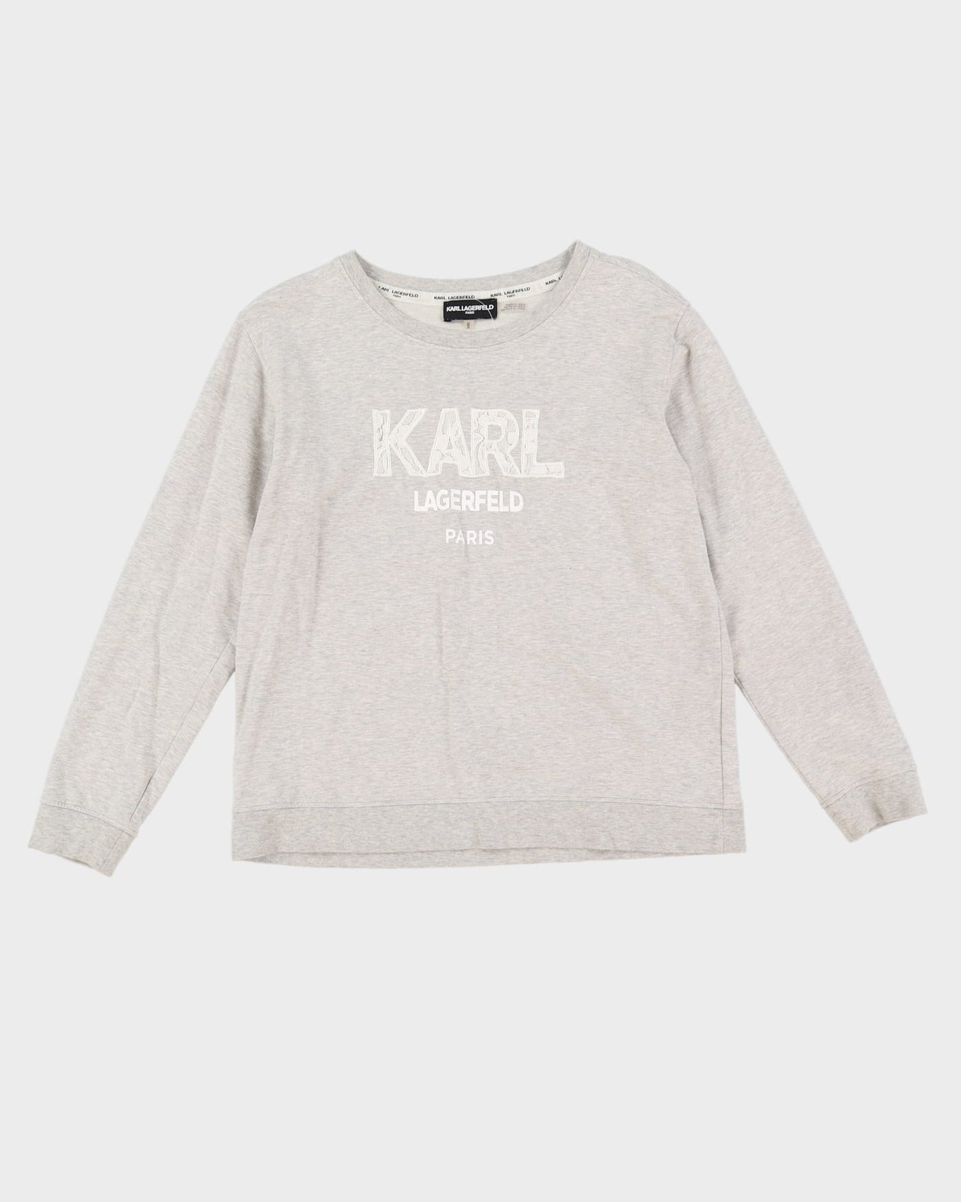 Karl Lagerfeld Grey Logo Sweatshirt - S