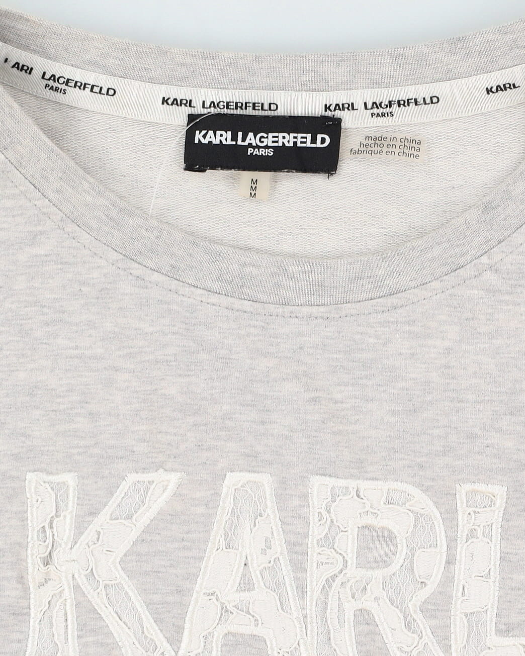 Karl Lagerfeld Grey Logo Sweatshirt - S