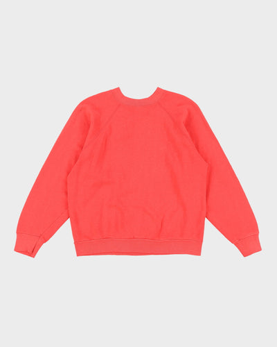 Early 80s Tultex Pastel Pink Basic Blank Sweatshirt - M