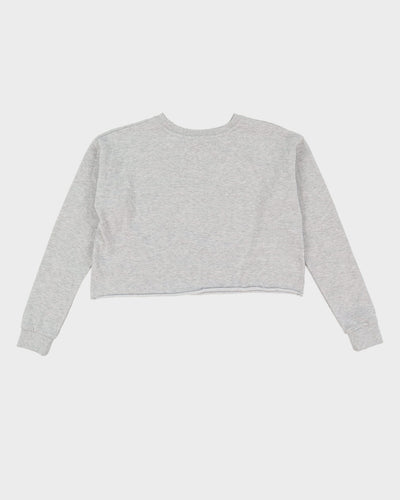 00s Peanuts Snoopy Grey Cropped Sweatshirt - S