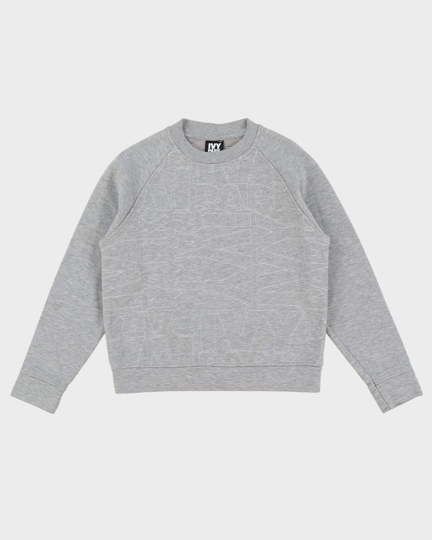 Beyonce IVY PARK Grey Stitched Logo Sweatshirt - S