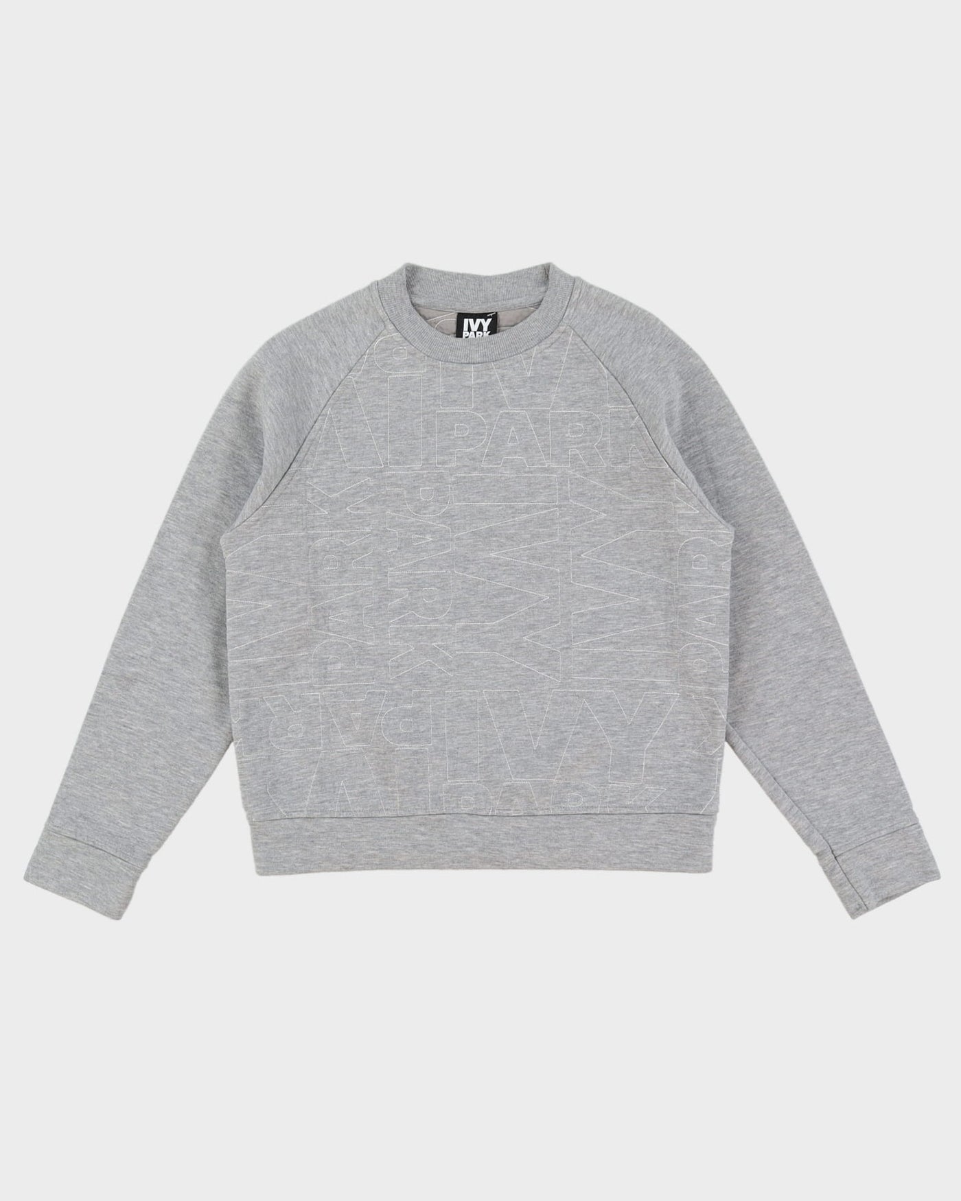 Beyonce IVY PARK Grey Stitched Logo Sweatshirt - S