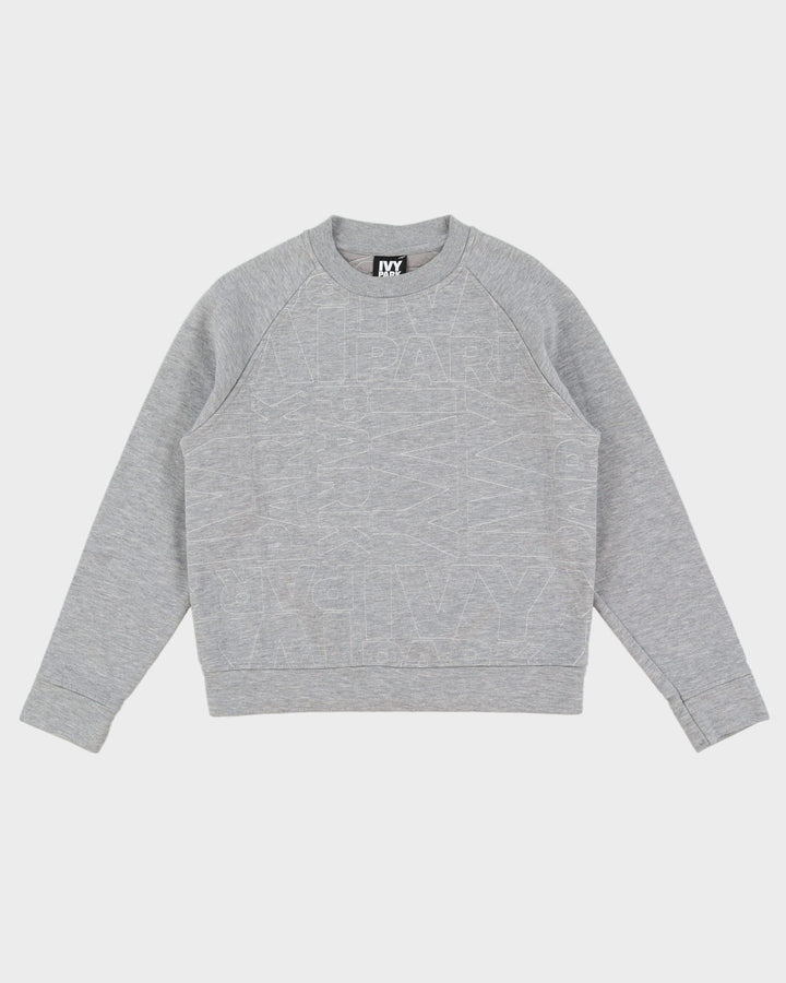 Beyonce IVY PARK Grey Stitched Logo Sweatshirt - S