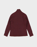 00s Patagonia Burgundy Full-Zip Tech Sweatshirt - M