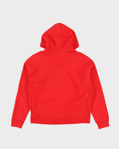 Champion Red Reverse Weave Hoodie - L