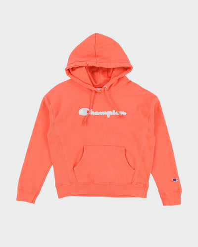 Champion Salmon Orange Reverse Weave Hoodie - M