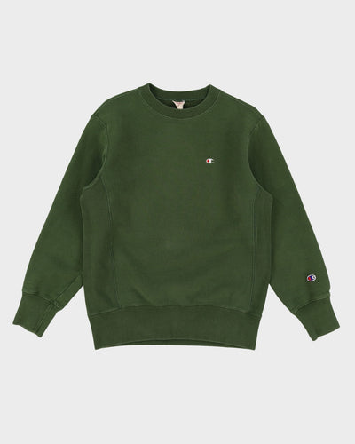Champion Reverse Weave Warm Up Green Sweatshirt - XL