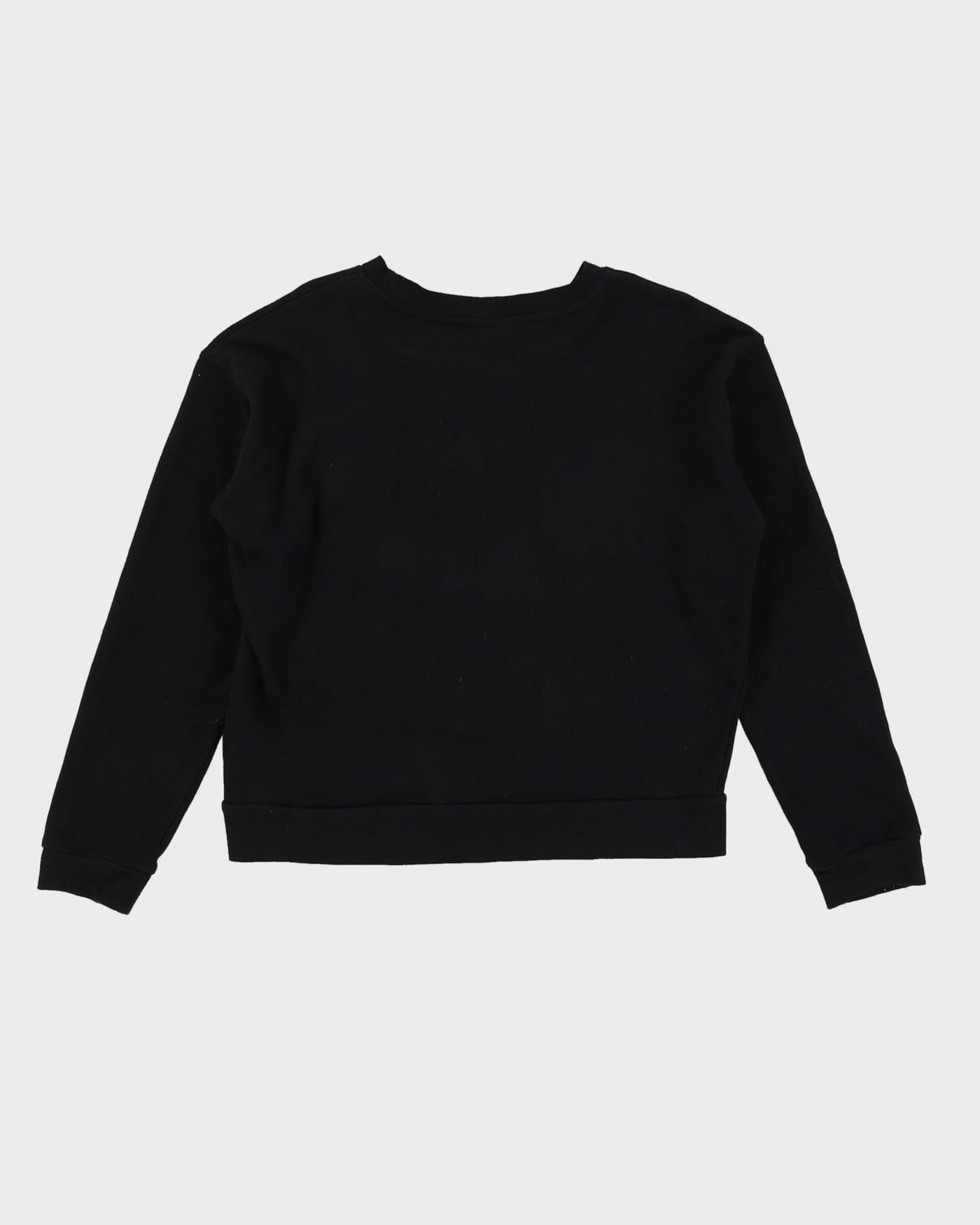 Betsey Johnson Black Loved Floral Print Sweatshirt - L