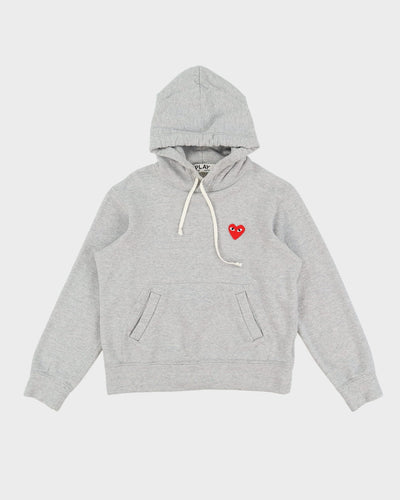 Comme Des Garcons Play CDG Grey Hoodie - L