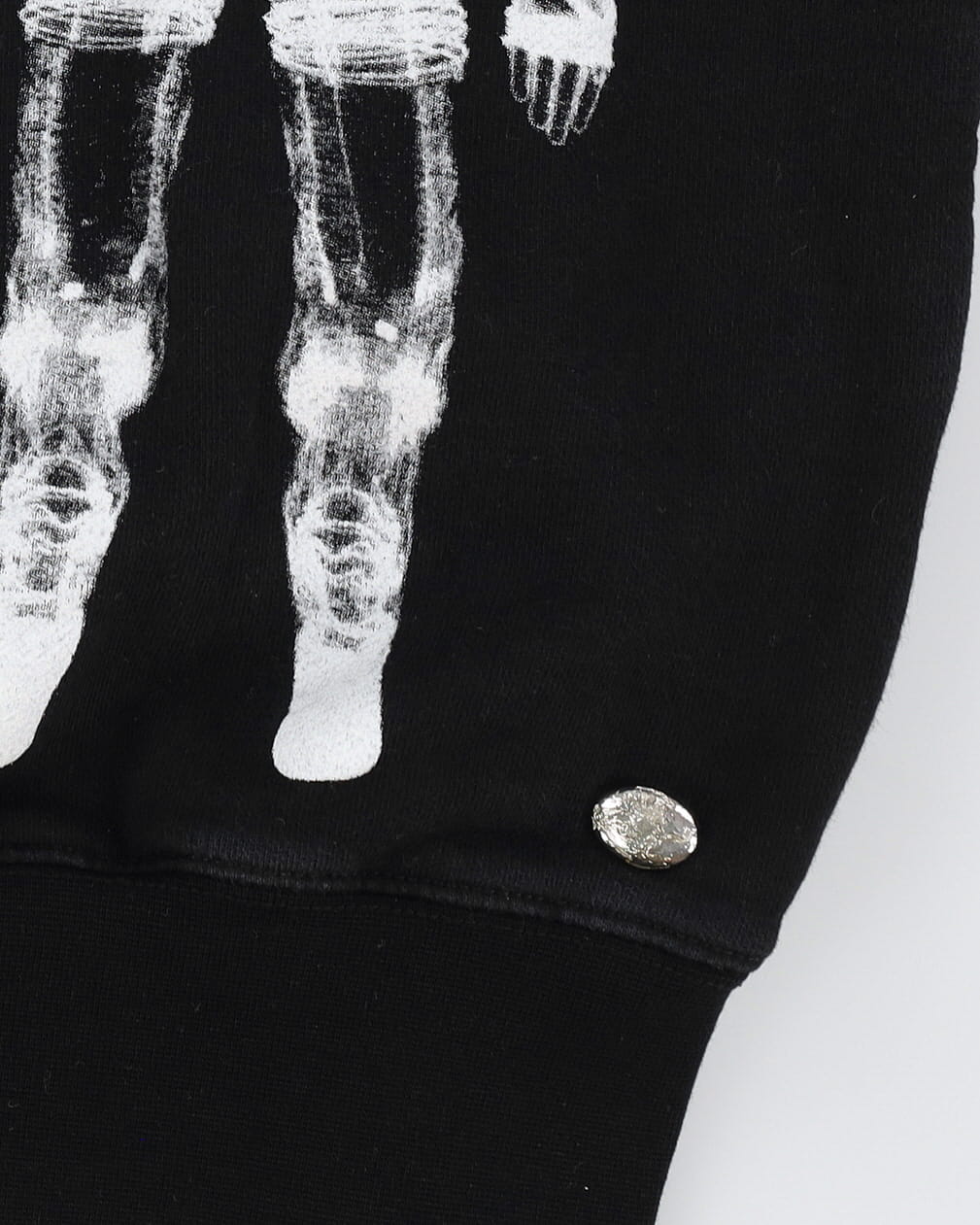 Chanel Spaceman / Astronaut Black Graphic Cropped Fit Sweatshirt - M