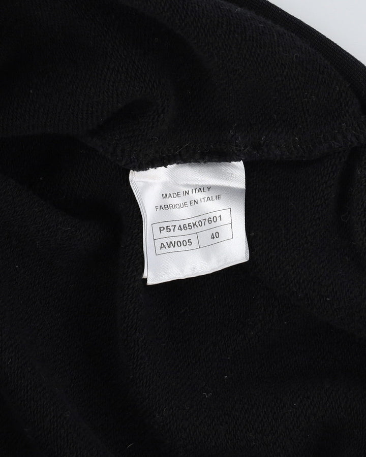 Chanel Spaceman / Astronaut Black Graphic Cropped Fit Sweatshirt - M