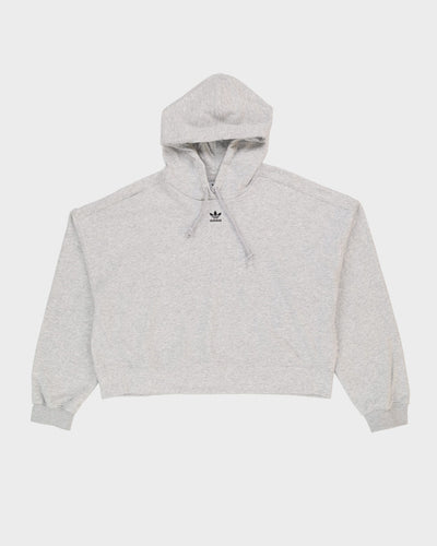 Adidas Cropped Fit Grey Hoodie - XL