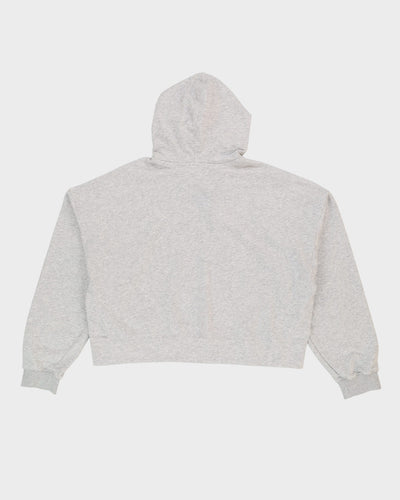 Adidas Cropped Fit Grey Hoodie - XL