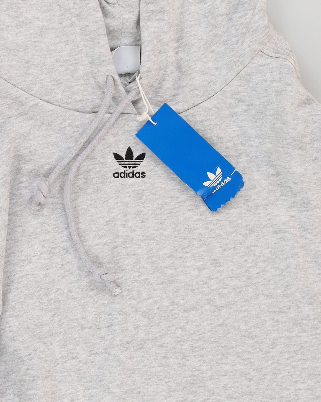 Adidas Cropped Fit Grey Hoodie - XL