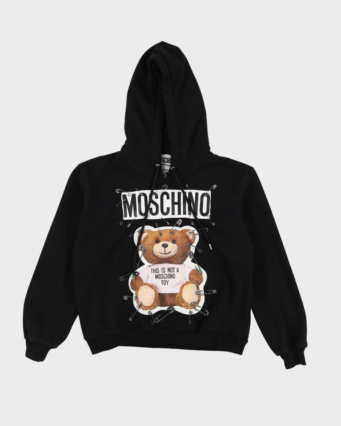 Moshino This Is Not A Toy Black Bear Hoodie - M