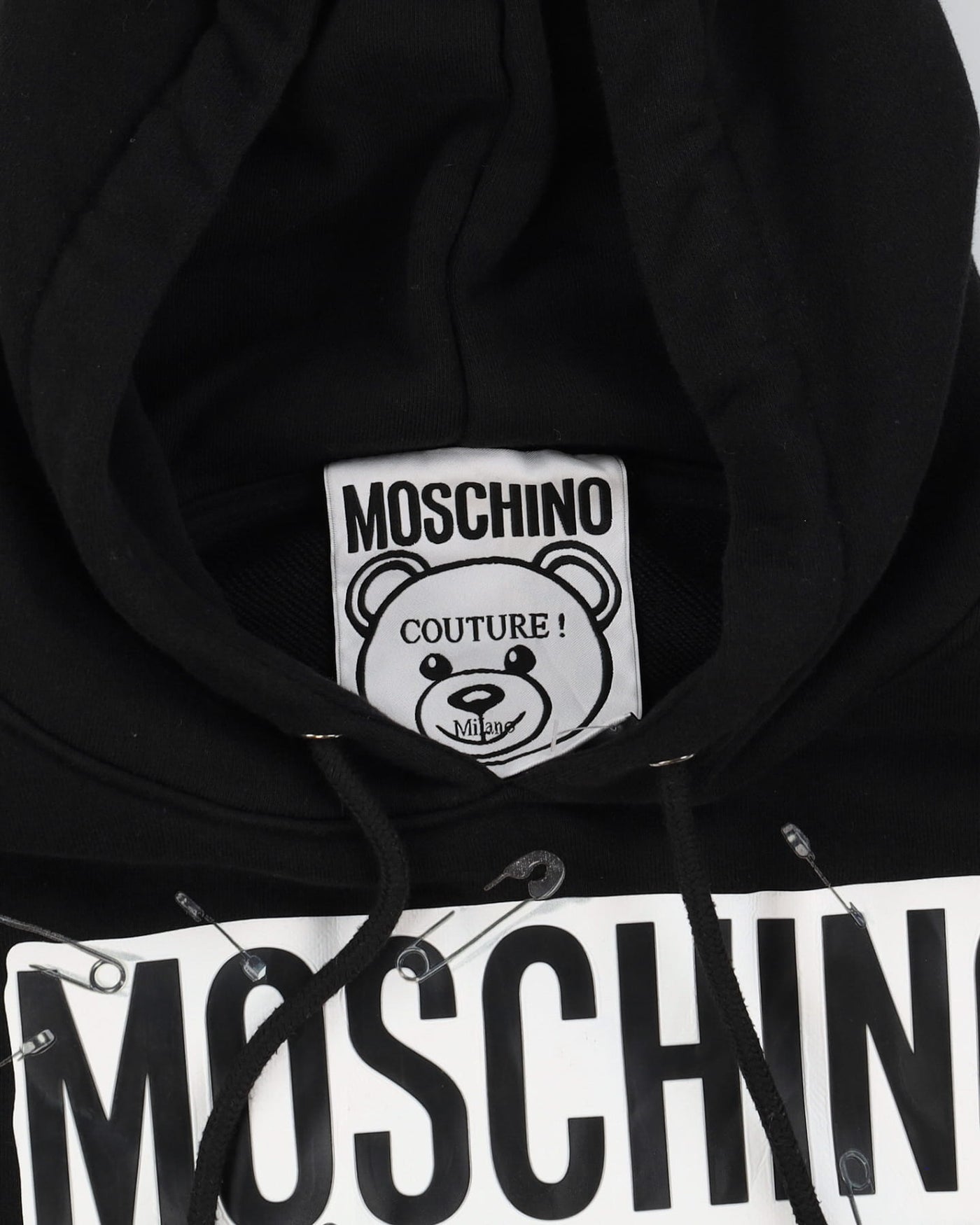 Moshino This Is Not A Toy Black Bear Hoodie - M