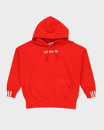 Adidas Oversized Red Hoodie - M