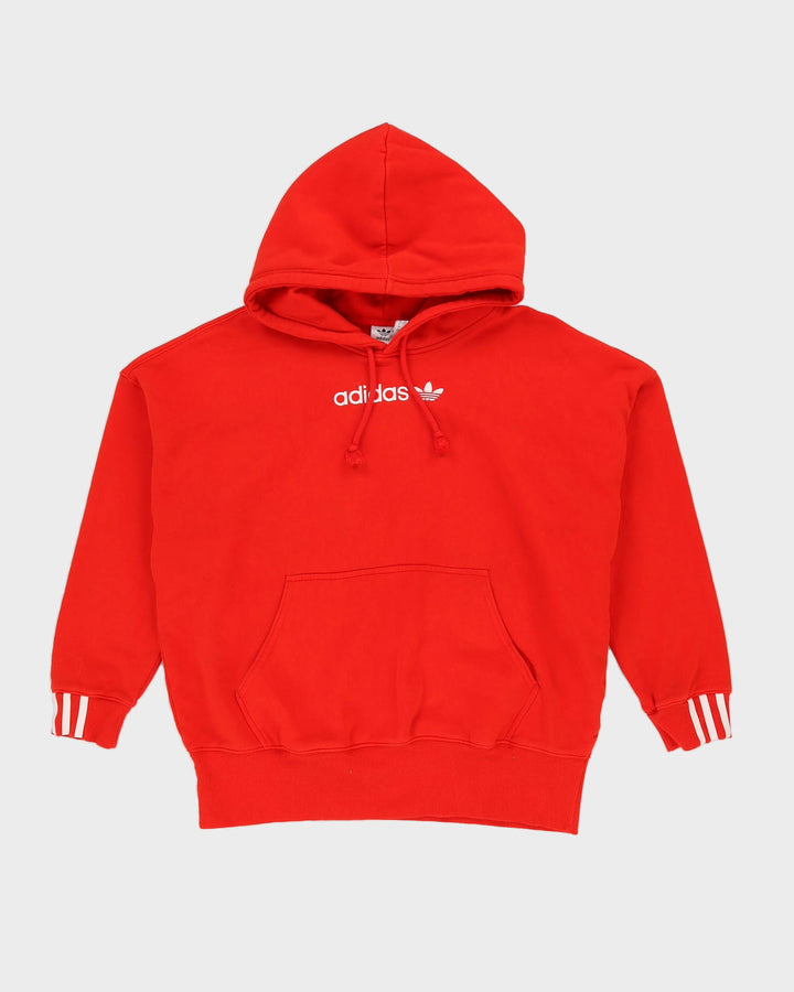 Adidas Oversized Red Hoodie - M