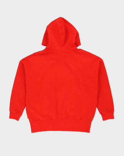Adidas Oversized Red Hoodie - M