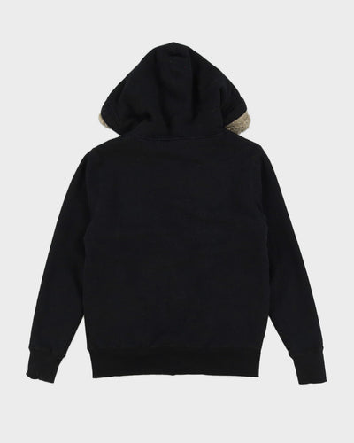 NFL Las Vegas Raiders Black Zip-Up Hoodie With Embroidery - M