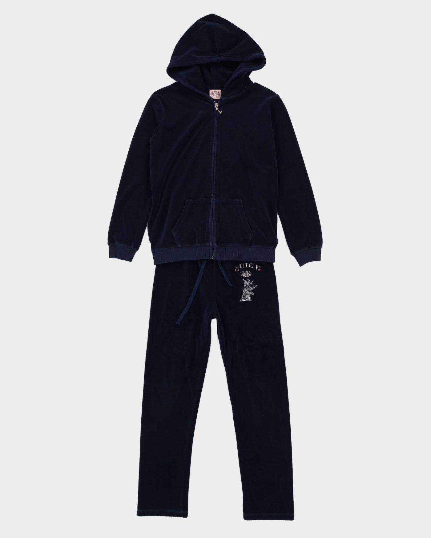 Juicy Couture Blue Velour Matching Set - L / W29